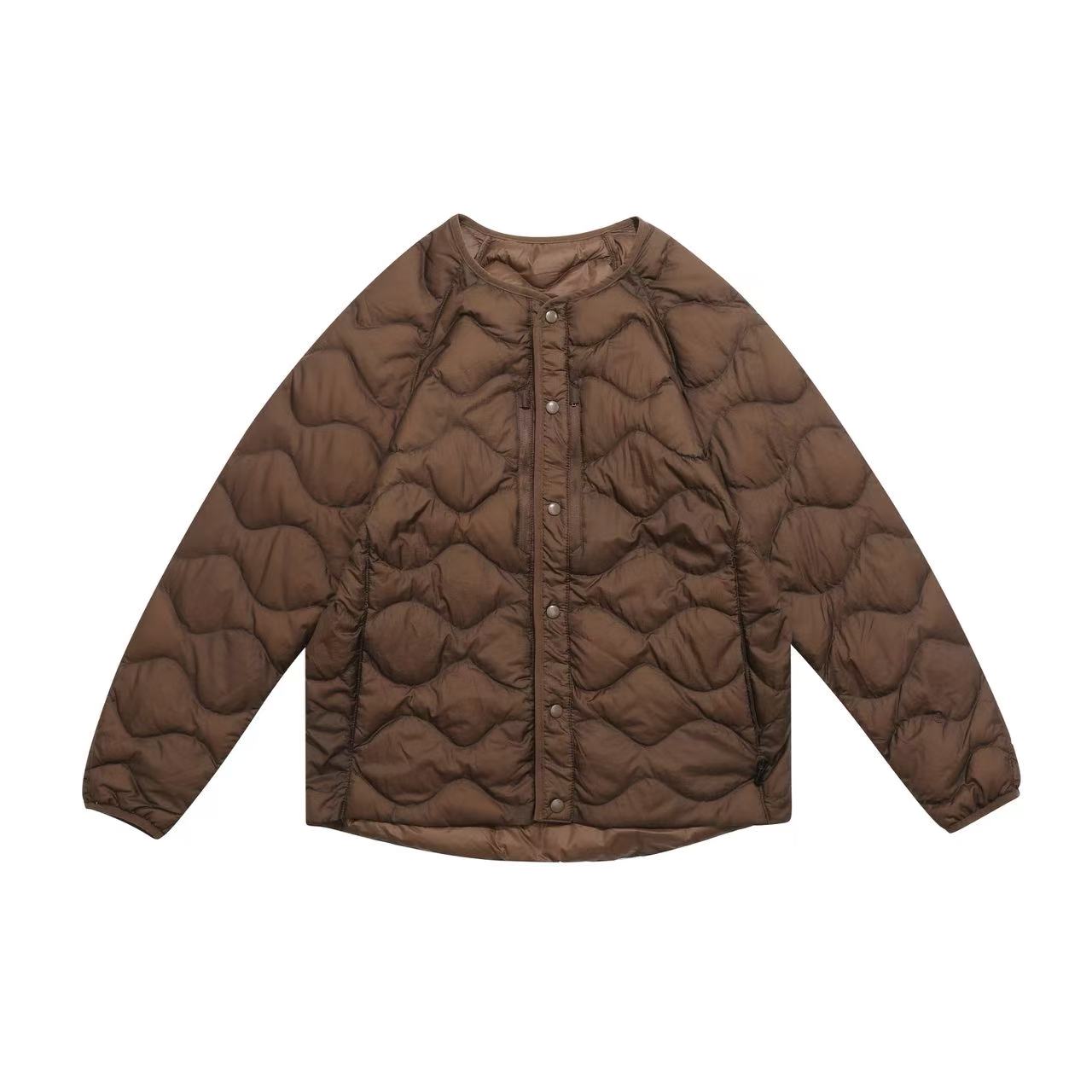 新款气质休闲简约圆领羽绒服YR3261 