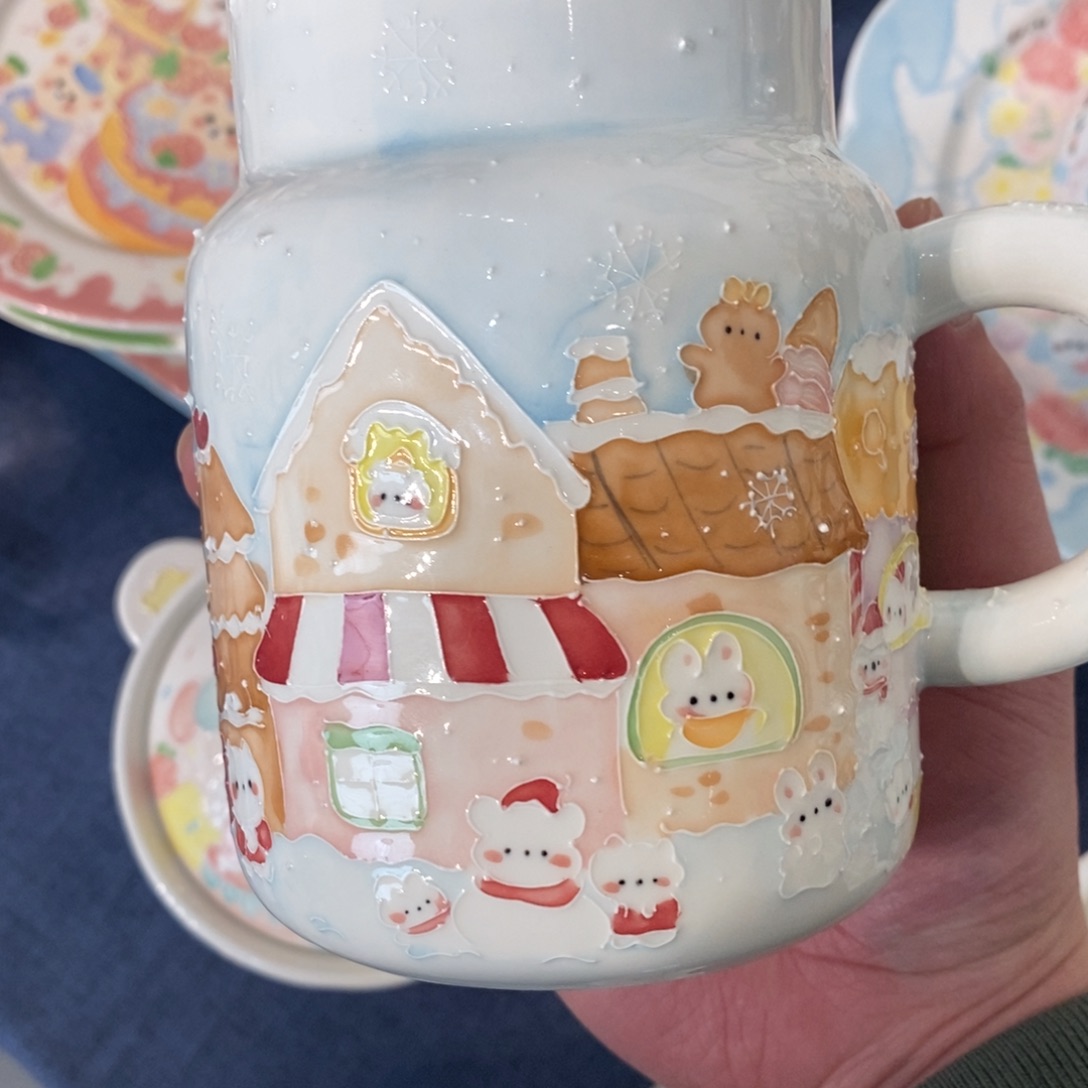 摆件兔子马克杯微瑕