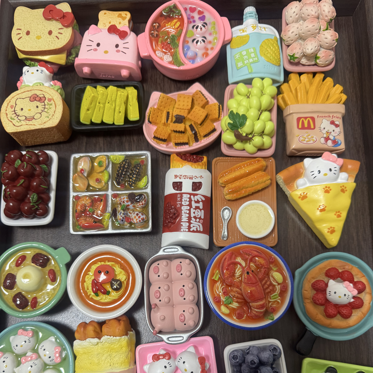 ［回家拆］可爱仿真食玩冰箱贴（手工制品，默认微瑕，不退不换）