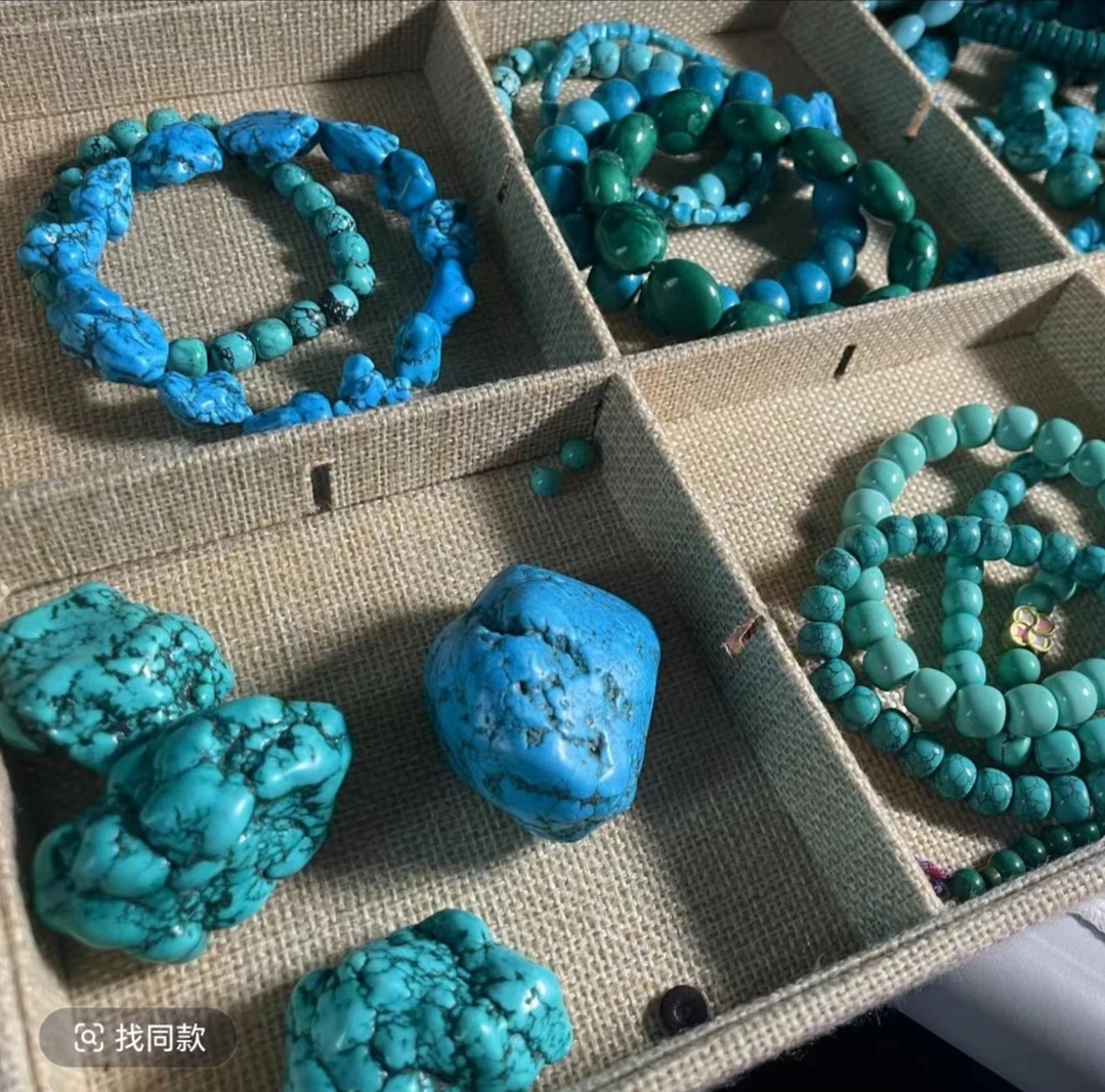 湖北十堰老矿料绿石饰品配饰多样发货