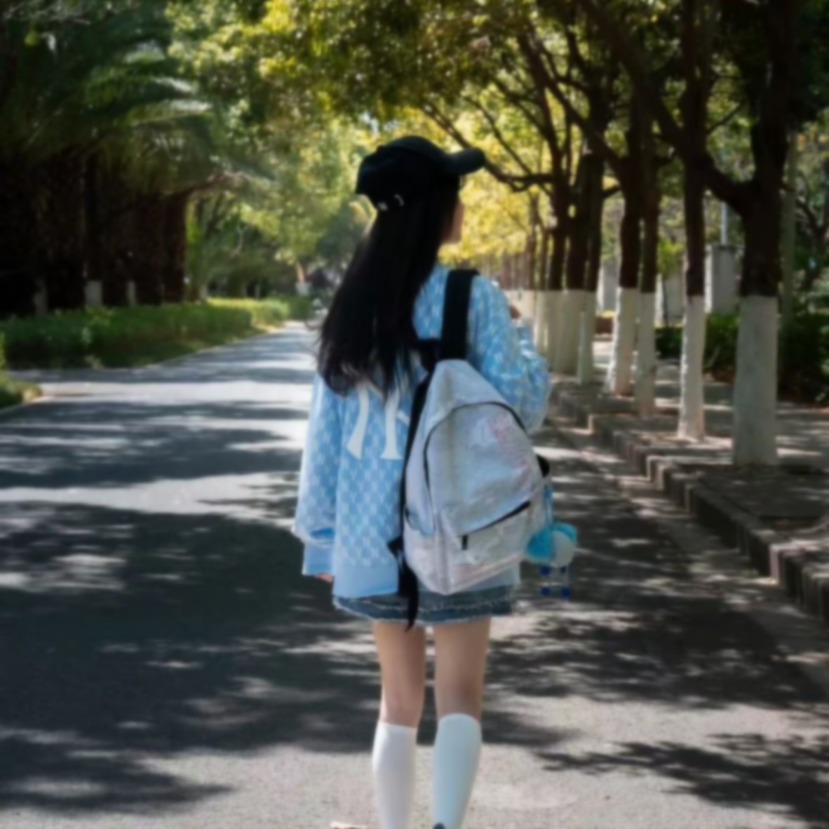 春秋季男女同款情侣背标老花圆领复古运动时尚百搭潮流卫衣18