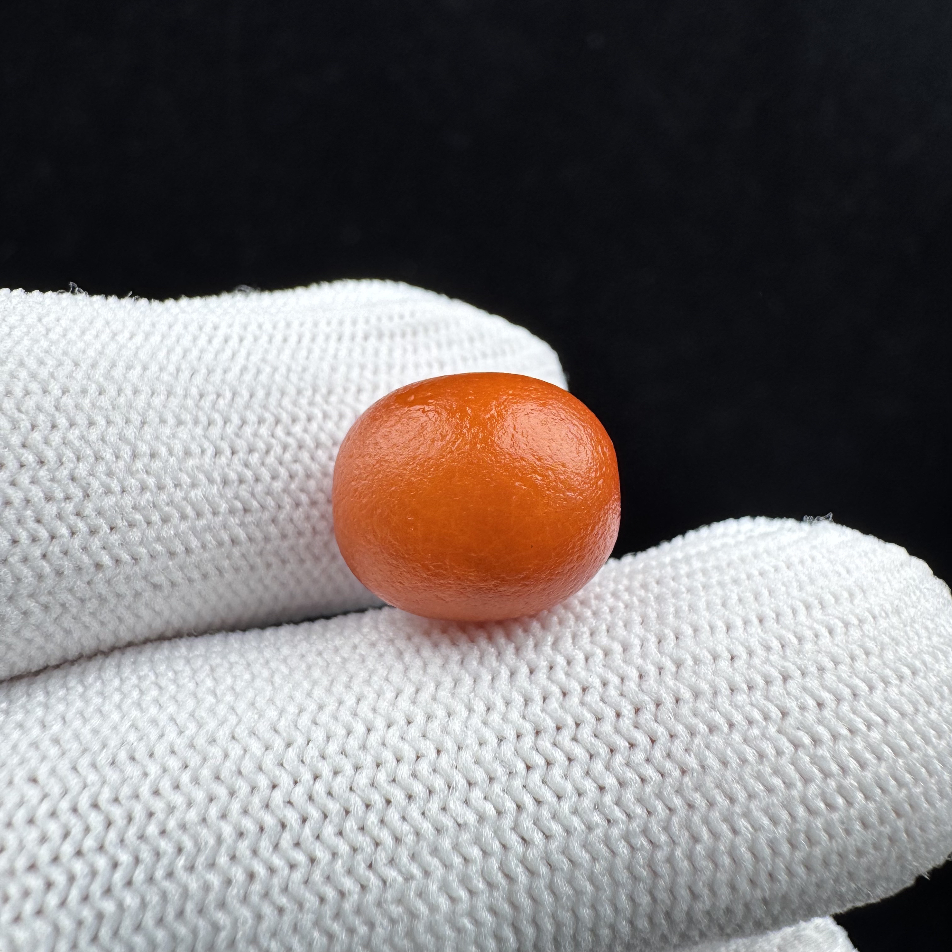 A8533天然原矿蜜蜡老蜡枣珠11.7*13.2mm支持复检假一罚十