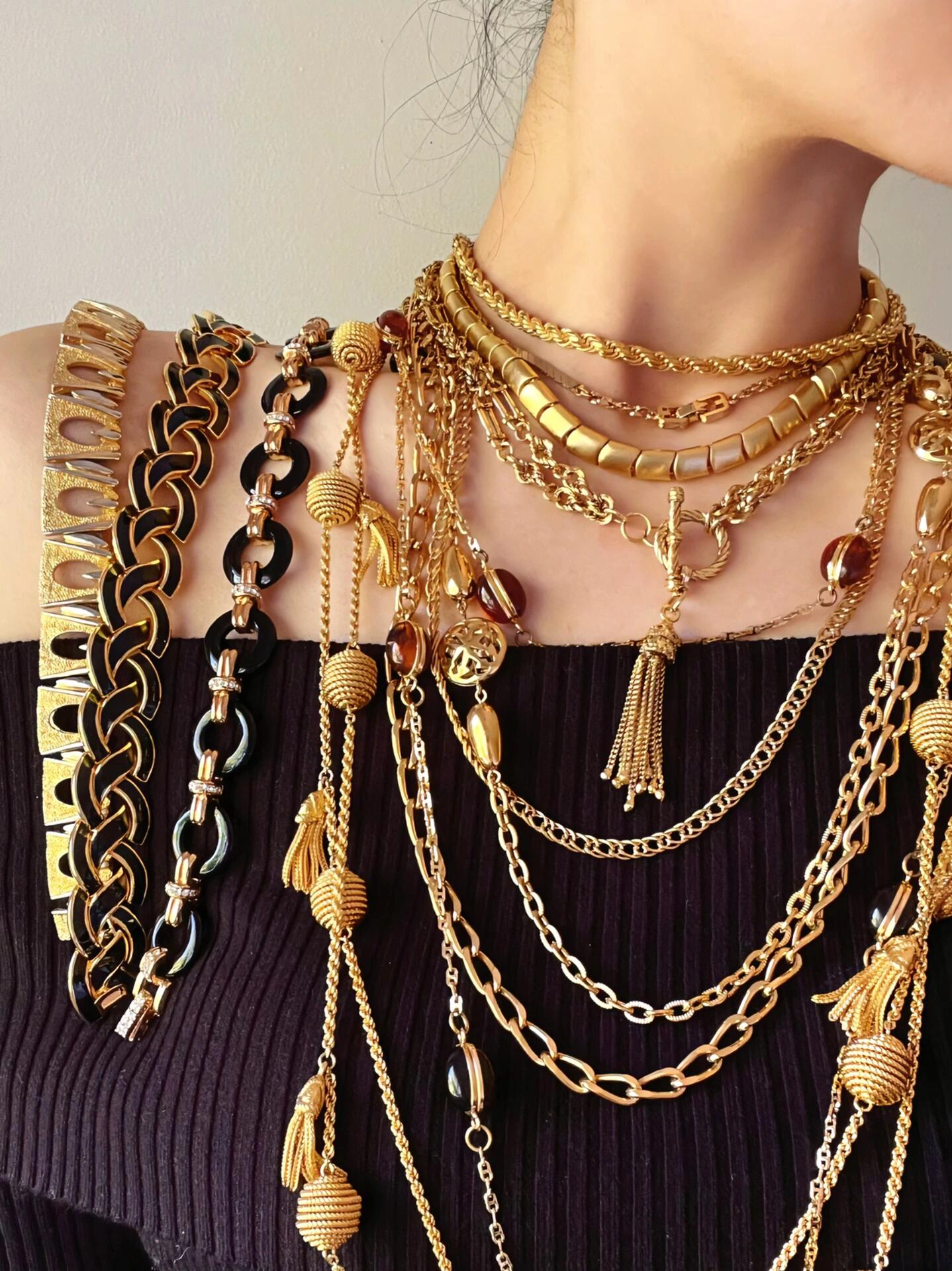 铜合金仿珍珠项链 百搭轻奢时尚轻奢仿珍珠首饰合集