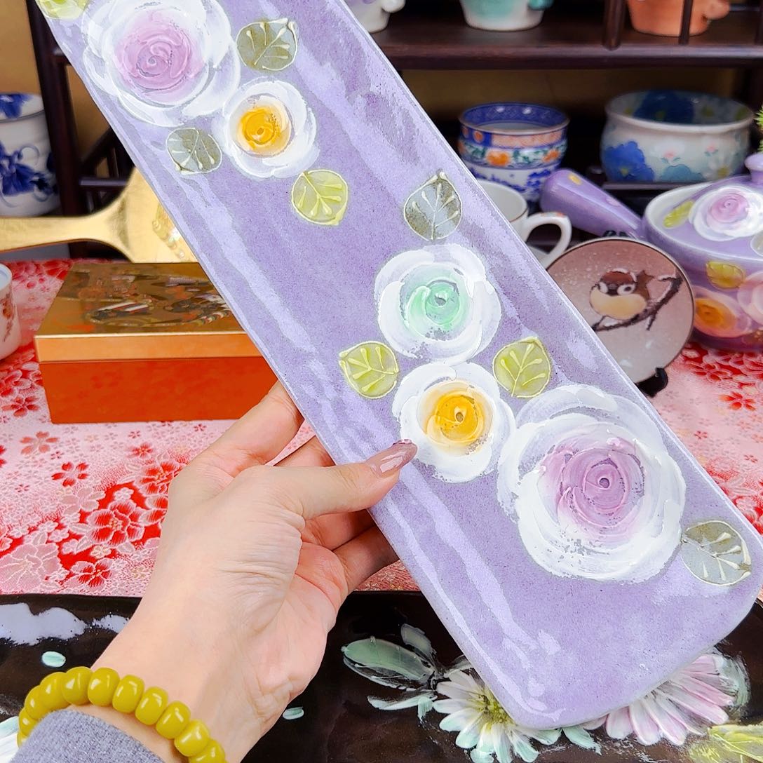 他家茶具瓷器真美！！36cm