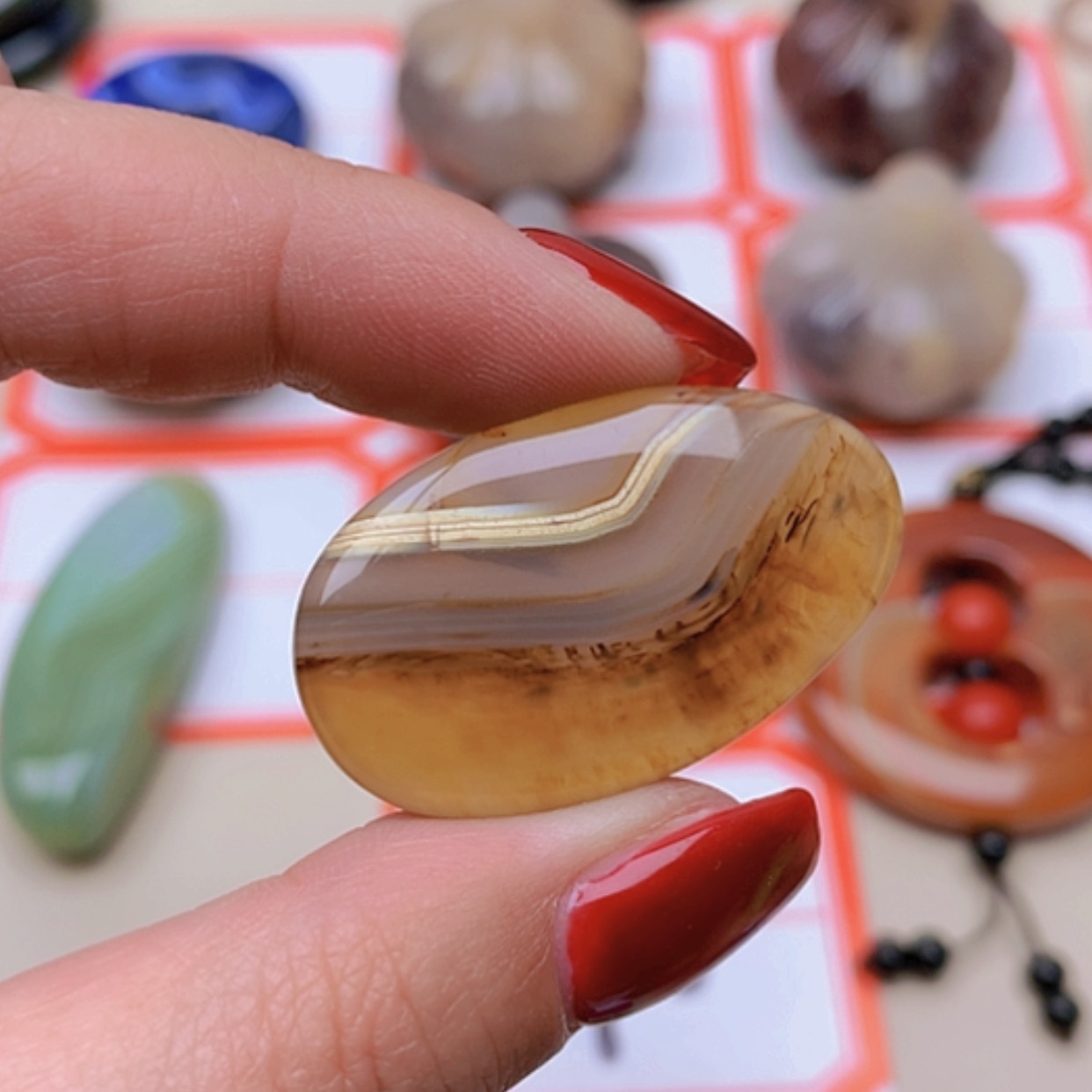 【闪购商品】未镶嵌玛瑙/玉髓珠宝半成品小*儿