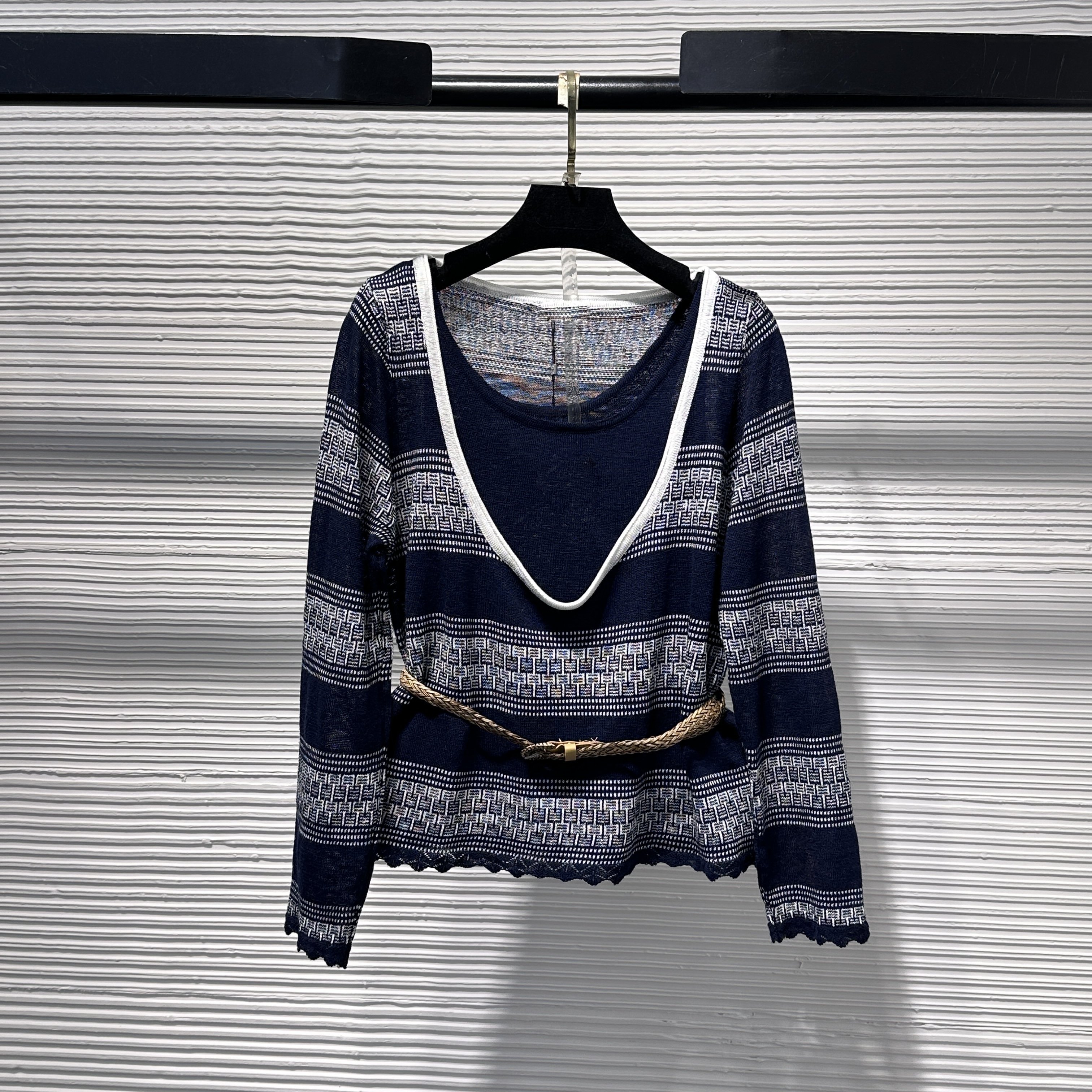 【Da Yang】25百搭休闲女小香风长袖秋季时尚针织常规B256