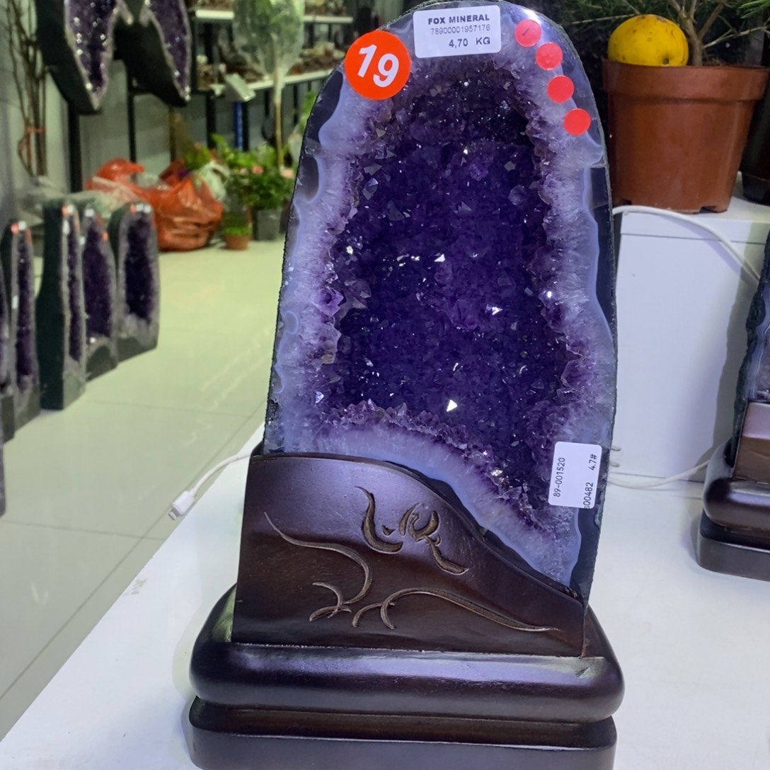 大型摆件（非配饰）银S925镶嵌紫晶