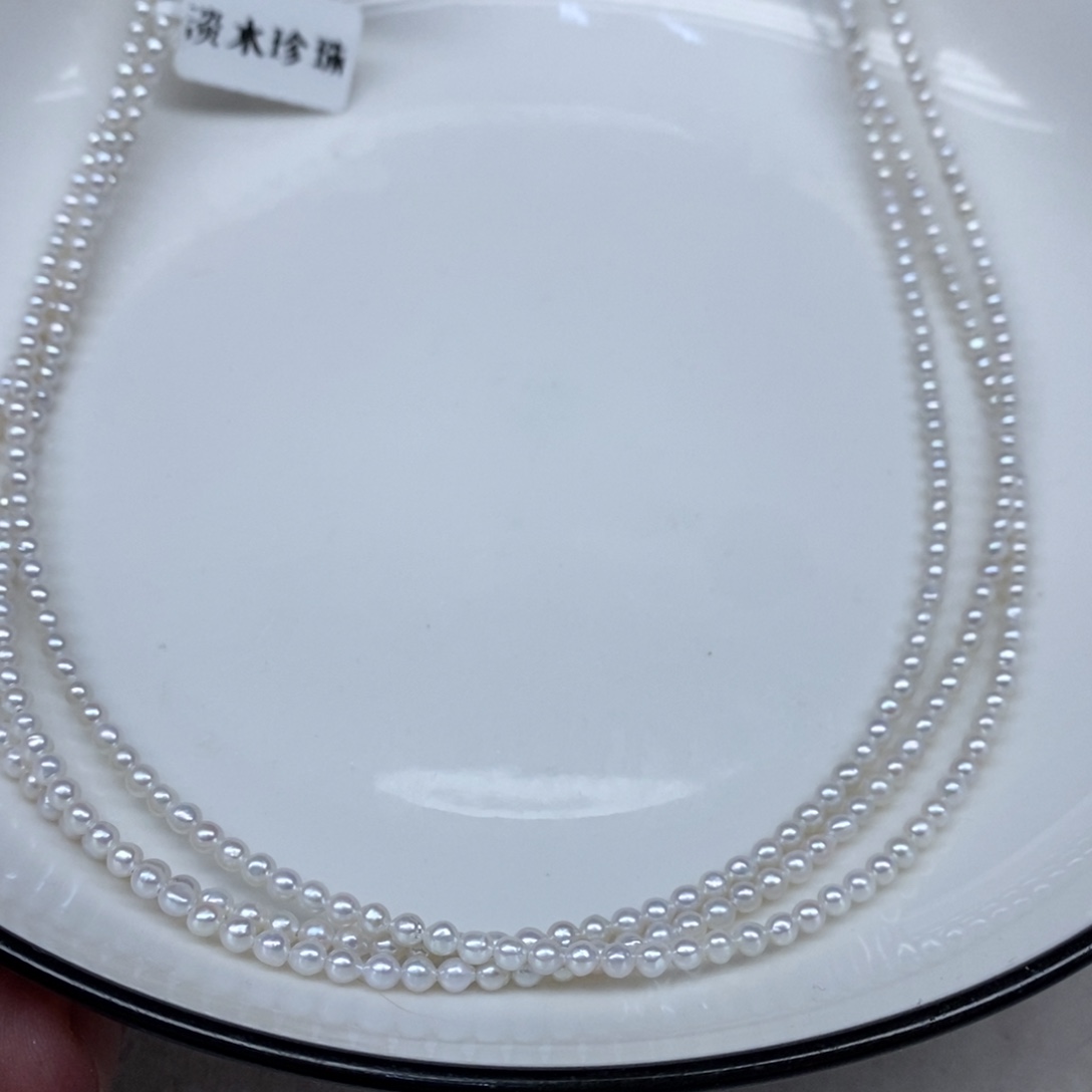淡水珍珠颈饰未镶嵌发3条
