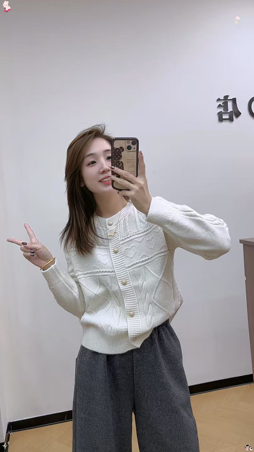 小薇家 【复古】2006冬季时尚正肩复古森系气质毛衣