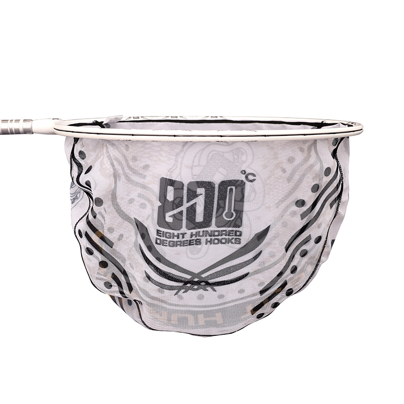 800度白色抄网头防跳抄网头黑坑鲤鱼飞抄抄网头40直径抄鱼网头