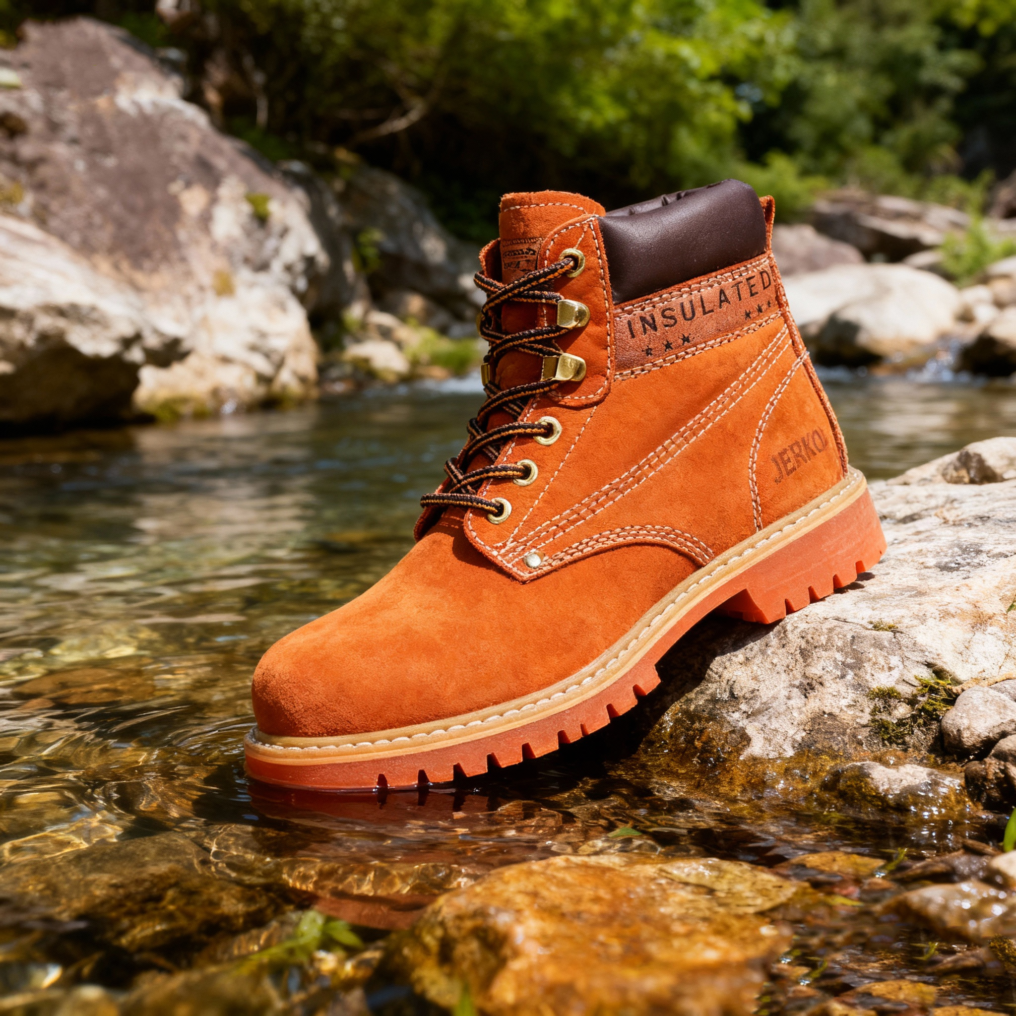 经典头层牛皮大黄靴男女款户外中帮英伦马丁靴美式复古工装靴子