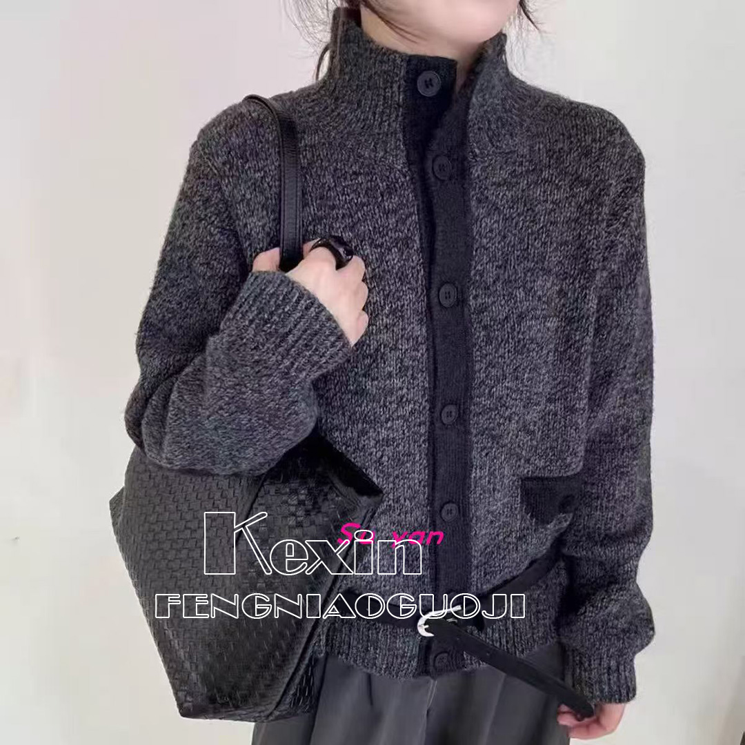 厚款常规款针织衫外套百搭上衣开衫潮牌女装女装时尚秋季
