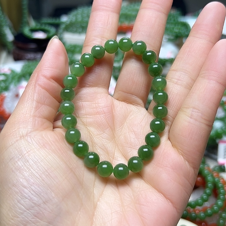 和田玉（碧玉）手链未镶嵌