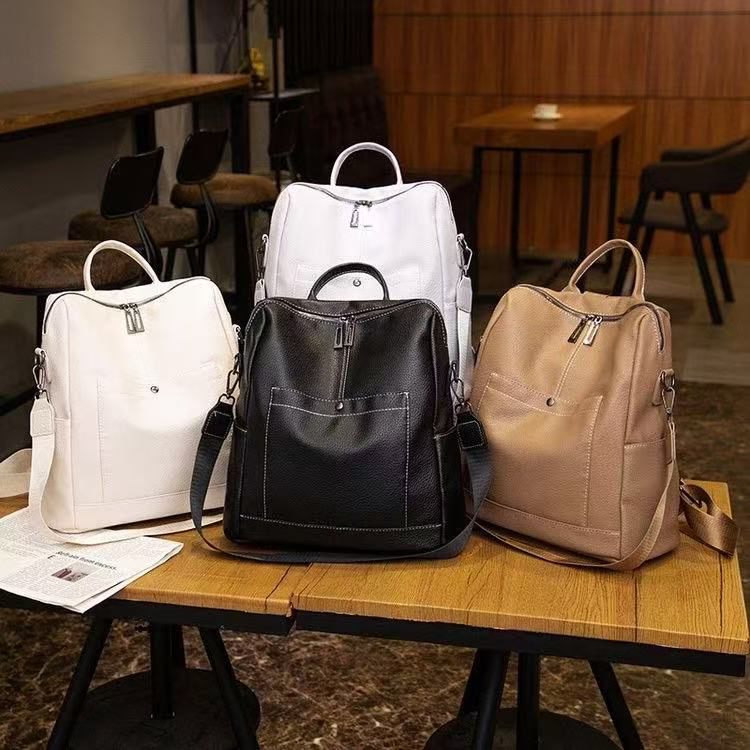 简约百搭大容量双肩休闲女包736