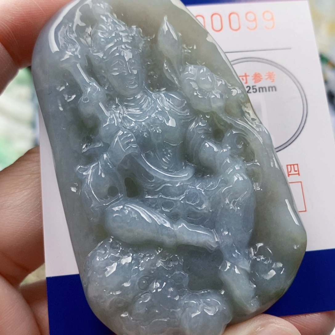 大***朵吊坠(不含链)未镶嵌翡翠
