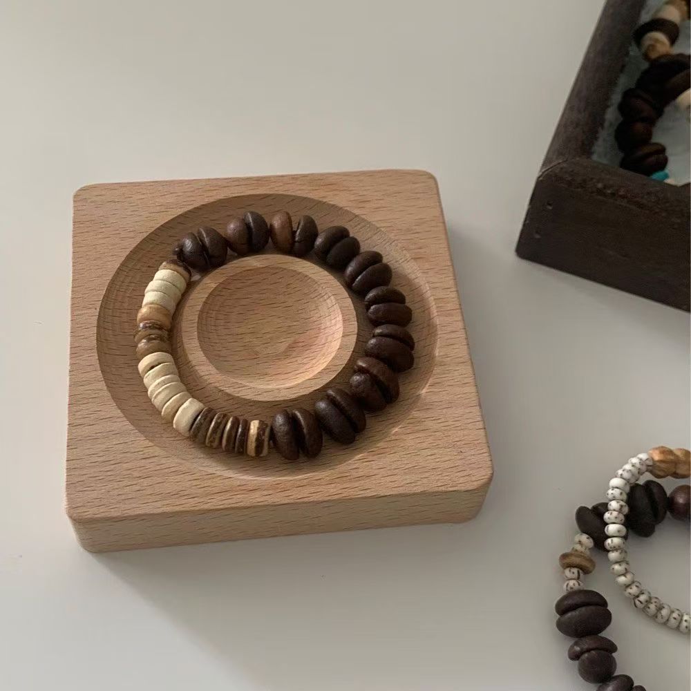 木质手链 纯天然搭配百香椰子隔片男女情侣小众设计生椰拿铁