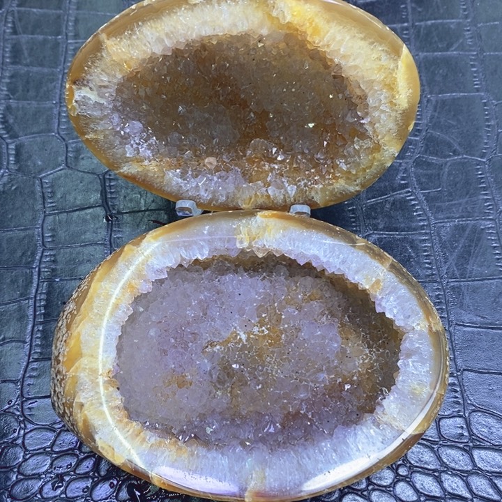 未镶嵌珠宝半成品紫晶粉紫晶盆