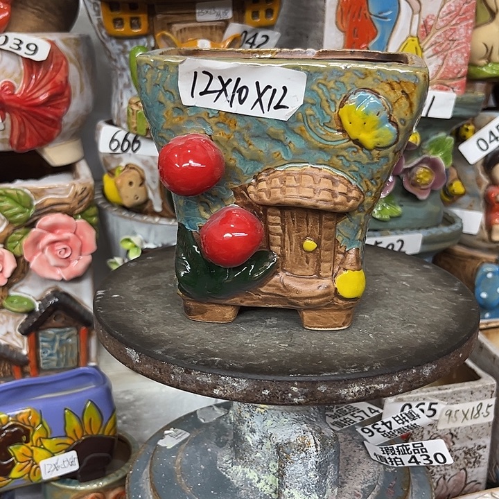 粗陶材质多肉花盆