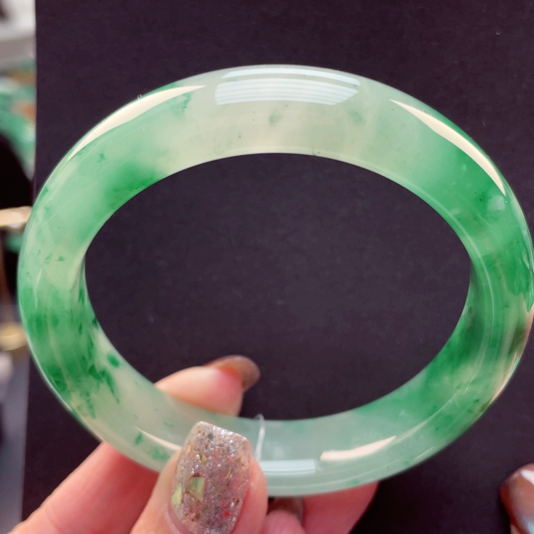 吴***】石英质玉未镶嵌手镯58-59