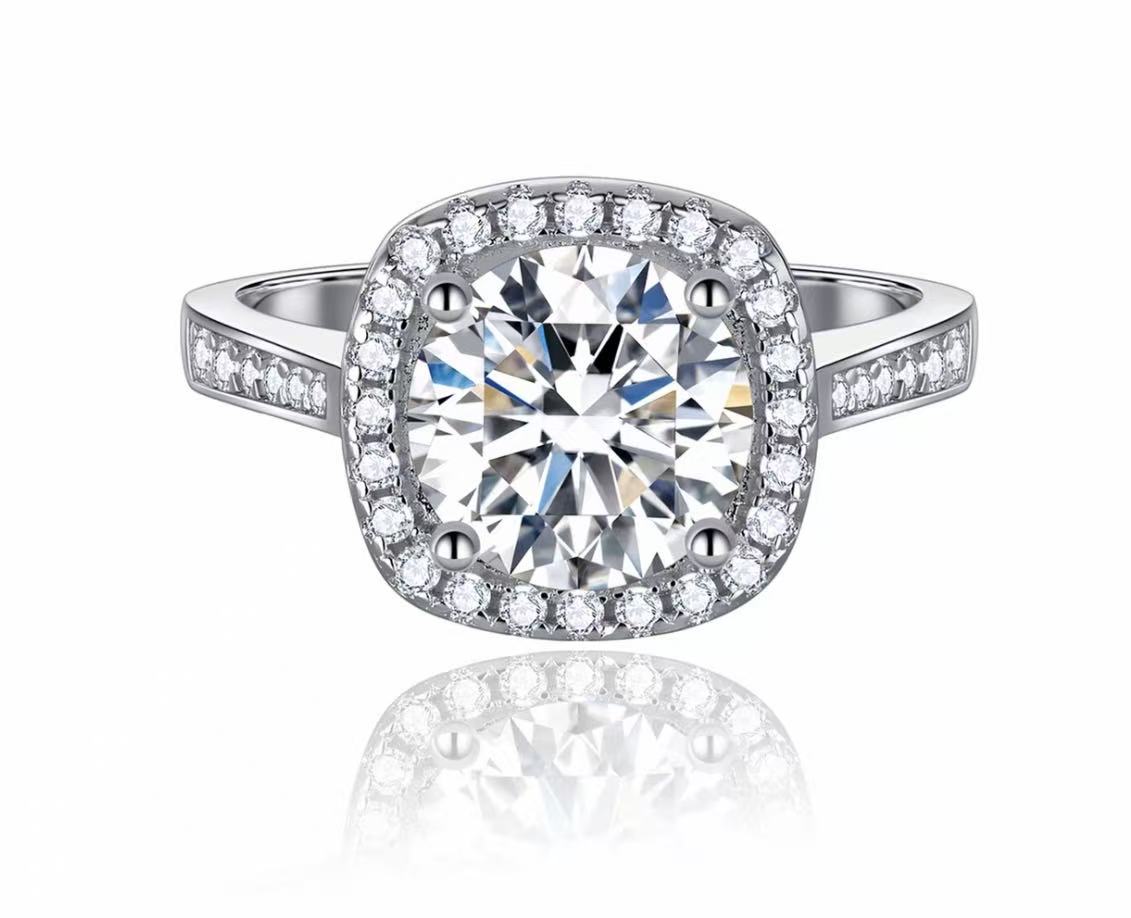 【 璀璨】0.5CT 公主方糖方包女戒