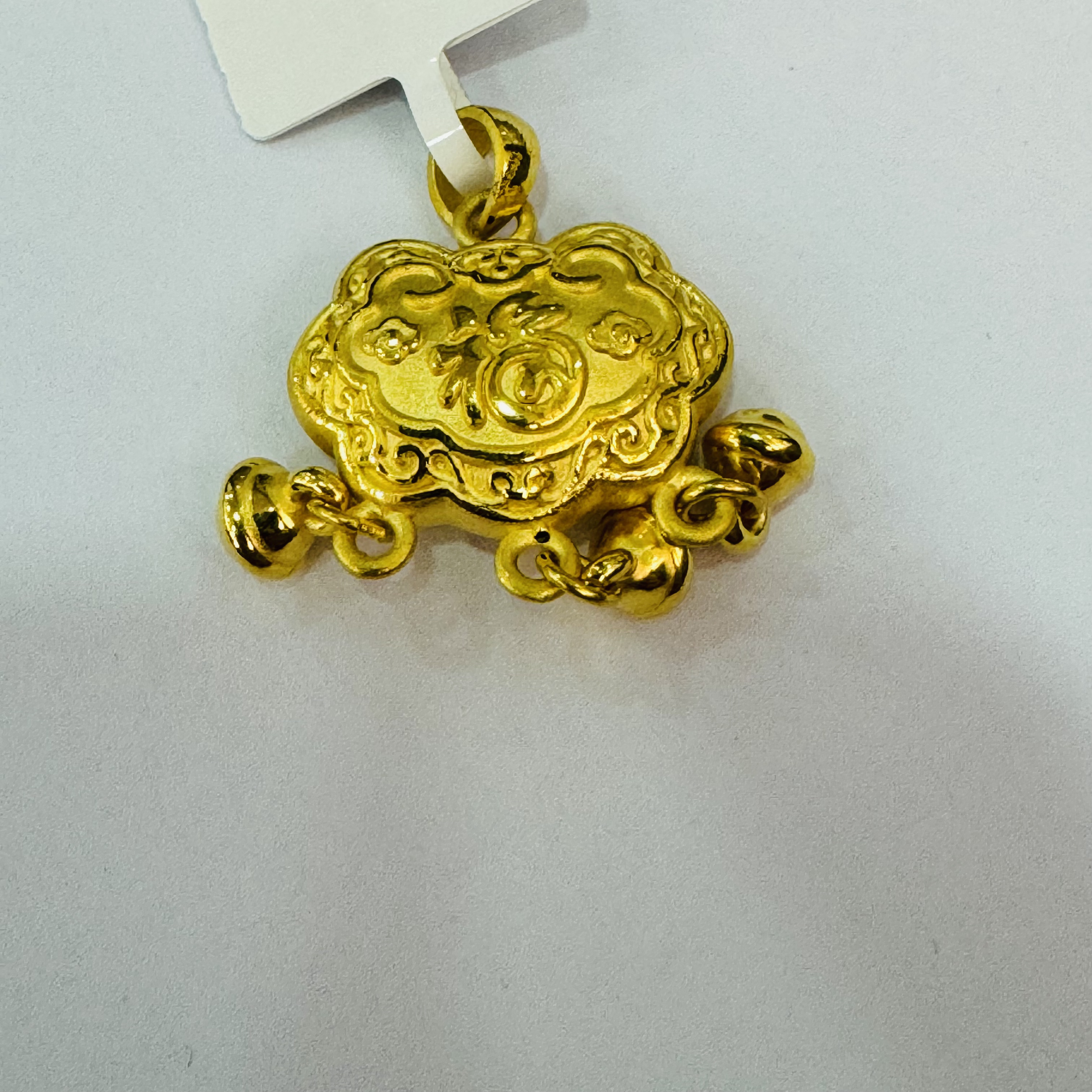 【木木专享】足金999饰品 锁包吊坠 3.52 GP