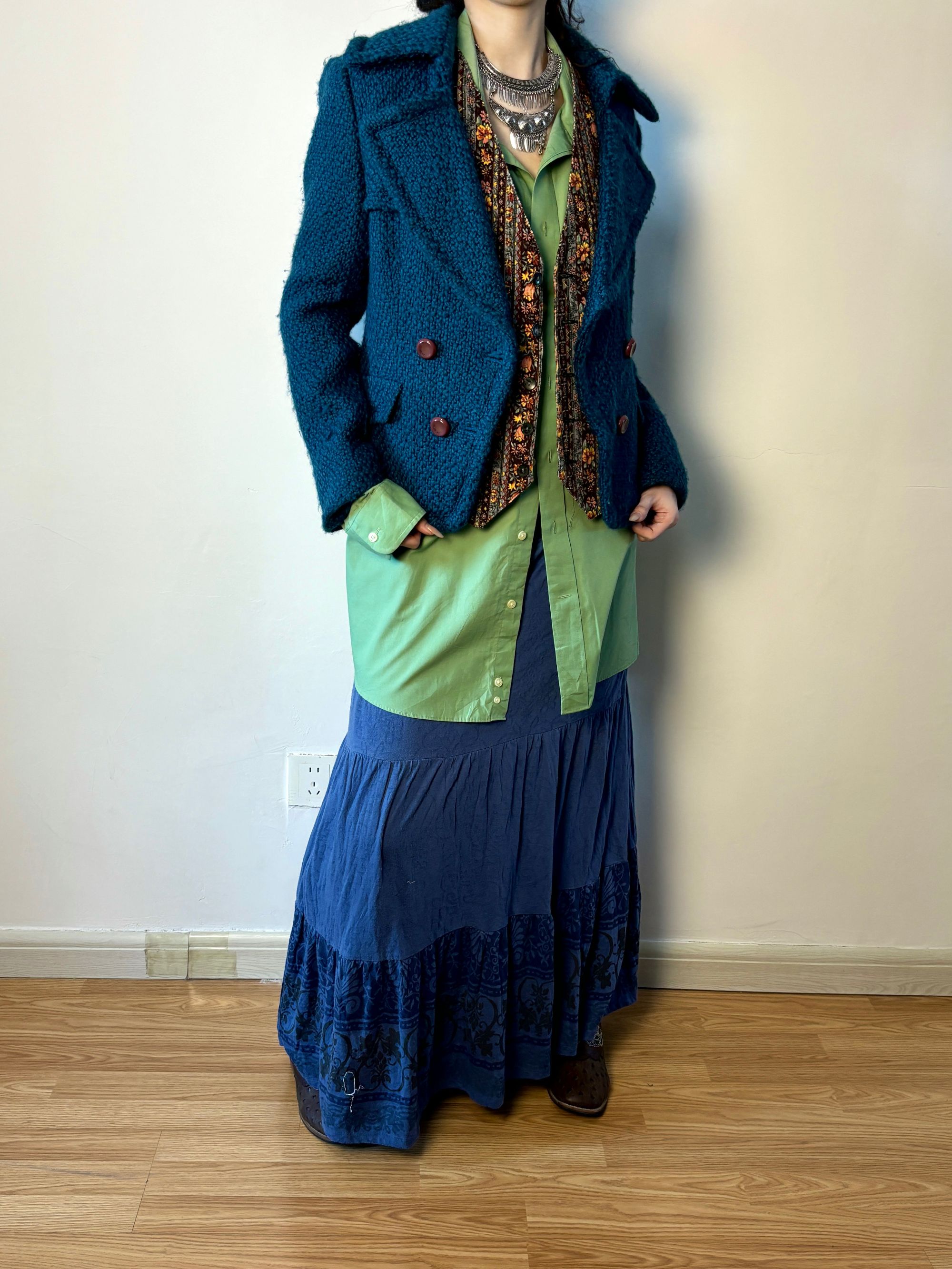复古感秋冬纯色美拉德老钱 vintage 西服外套休闲时尚