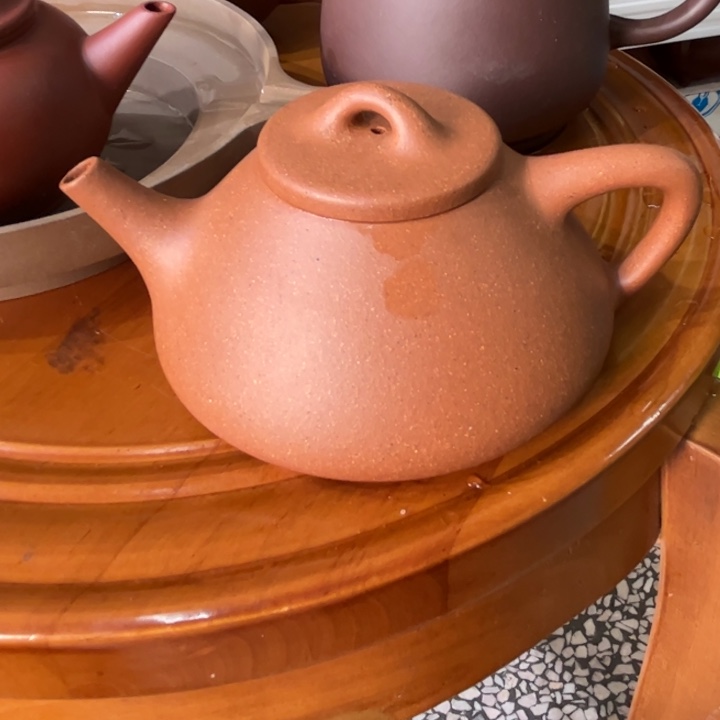 紫砂茶壶五彩段精工子也200cc