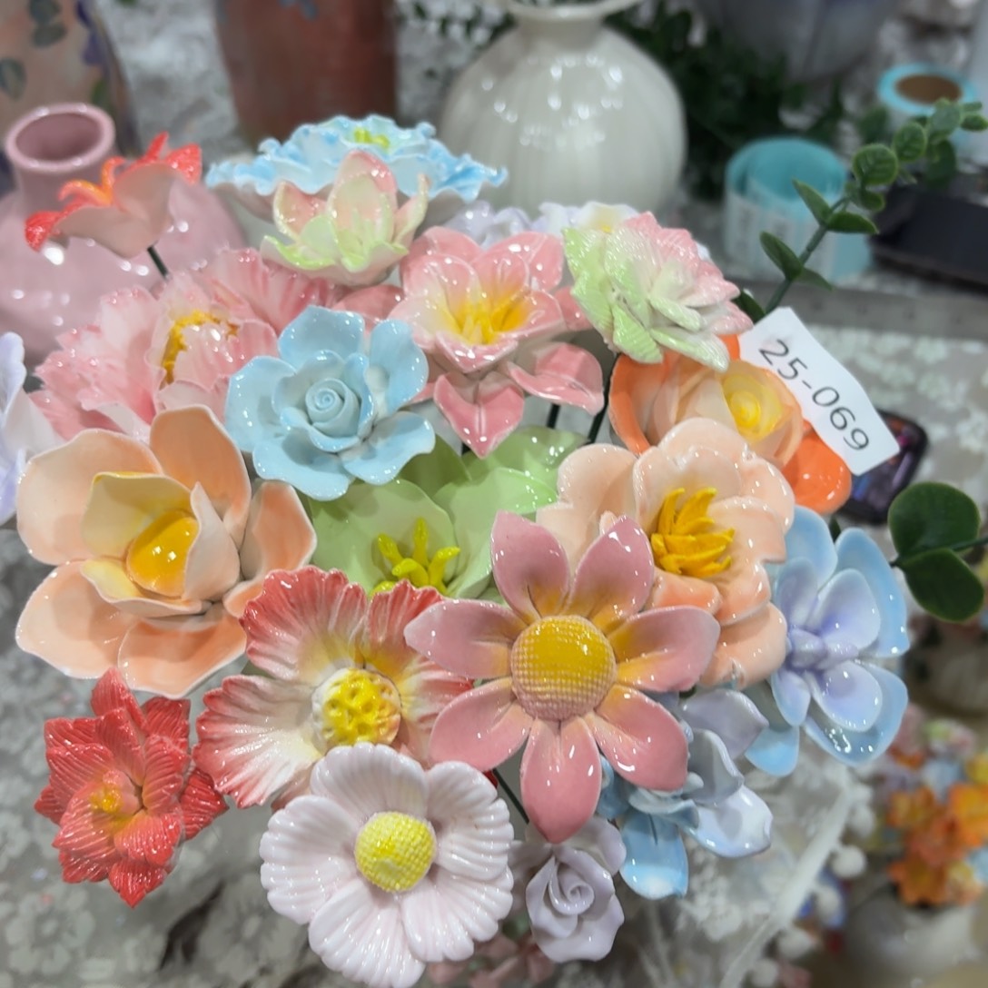 陶瓷花，拍满20发货，退款拉黑2569