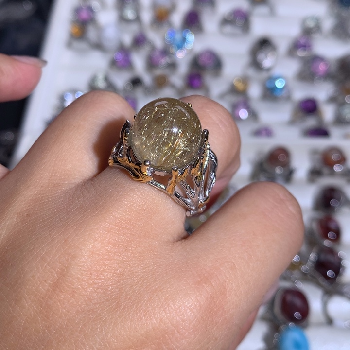 【闪购商品】水晶戒指银S925镶嵌微*✨戒指