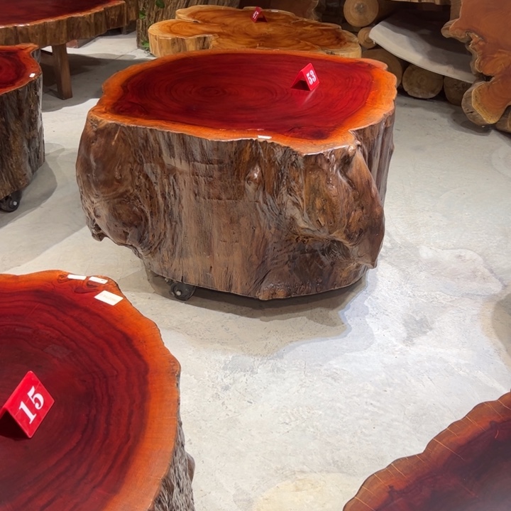 后***)木原木树墩桌 发成都