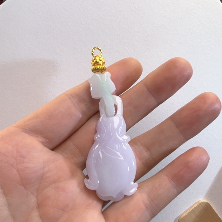 翡翠吊坠(赠链)未镶嵌代编织