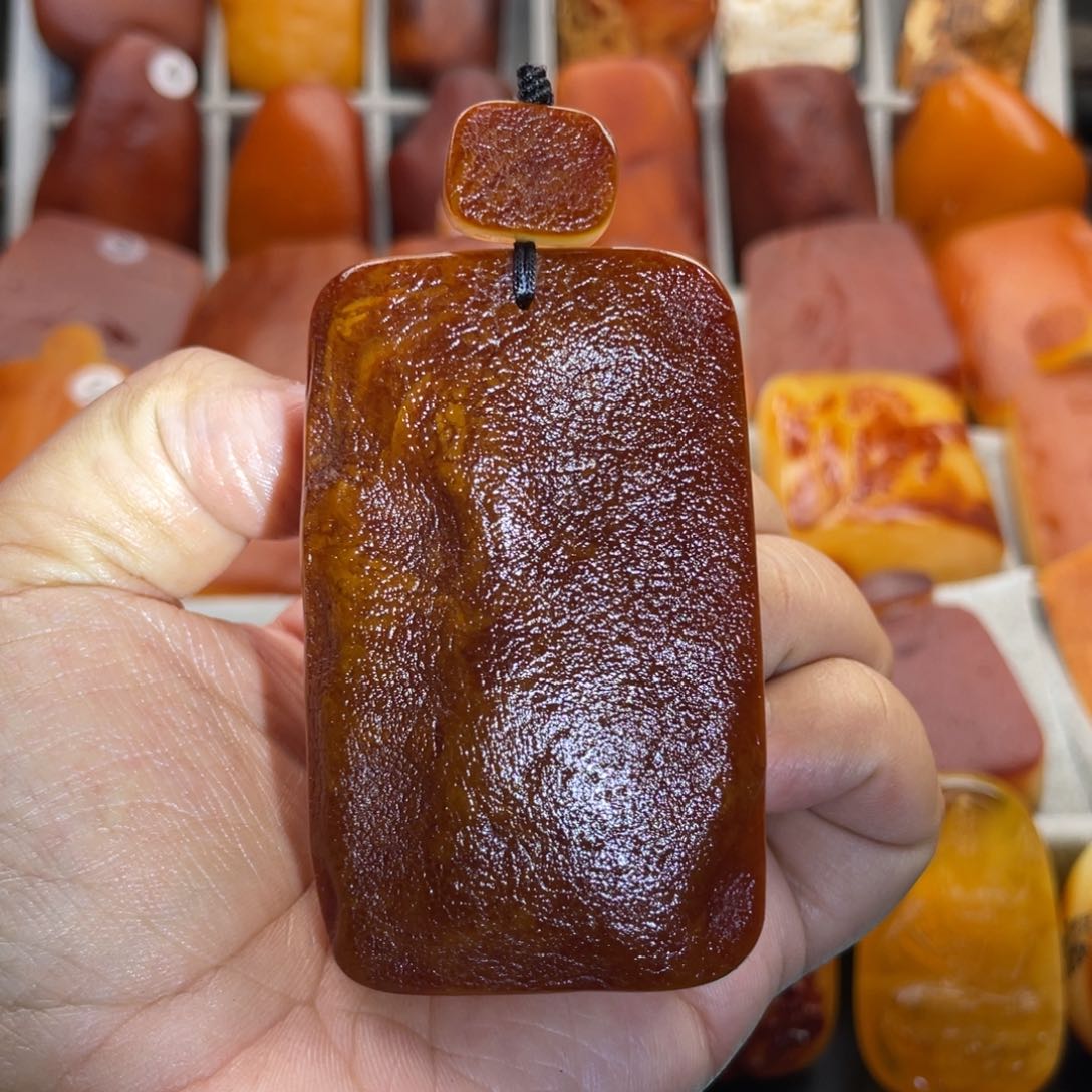 定制蜜蜡未镶嵌天然琥珀蜜蜡原石牌子