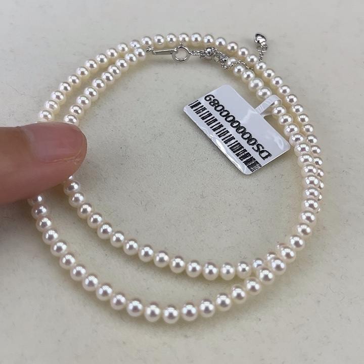 淡水珍珠银S925镶嵌颈饰4➕极光炫彩高品