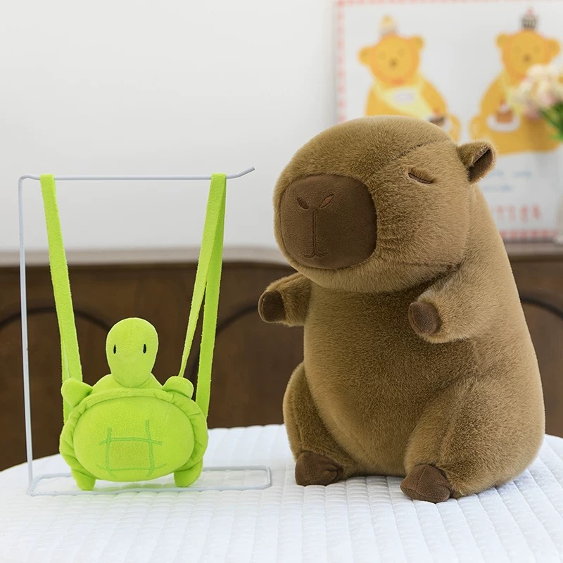 川壹小号带乌龟卡皮巴拉1个【40cm】可爱玩偶（测量误差3~5cm）