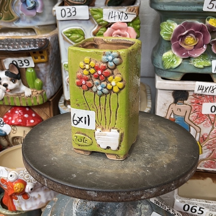 粗陶材质多肉花盆