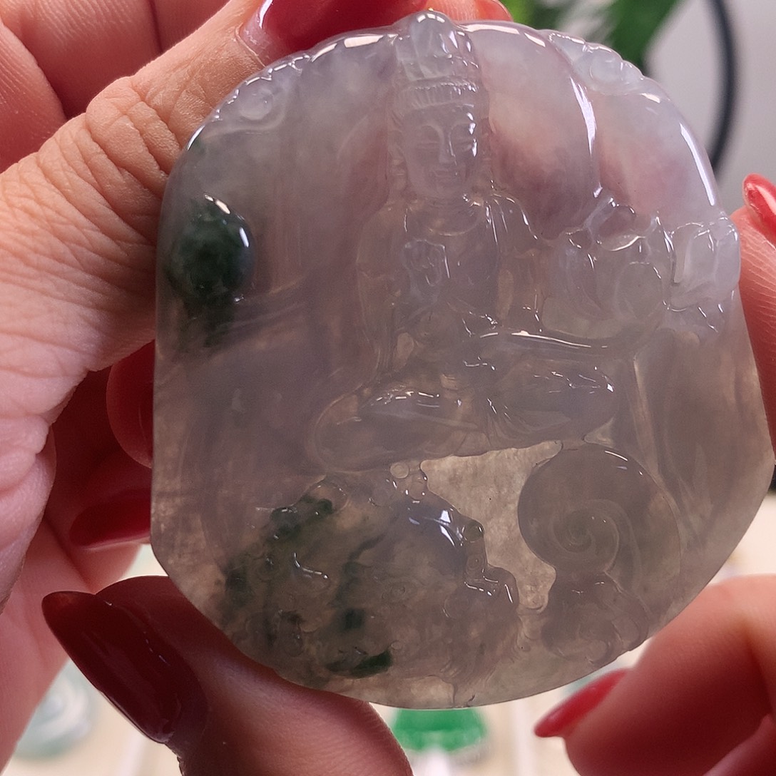 翡翠未镶嵌颈饰天然翡翠A货挂件