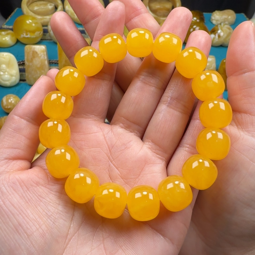 琥珀手链未镶嵌蜜蜡