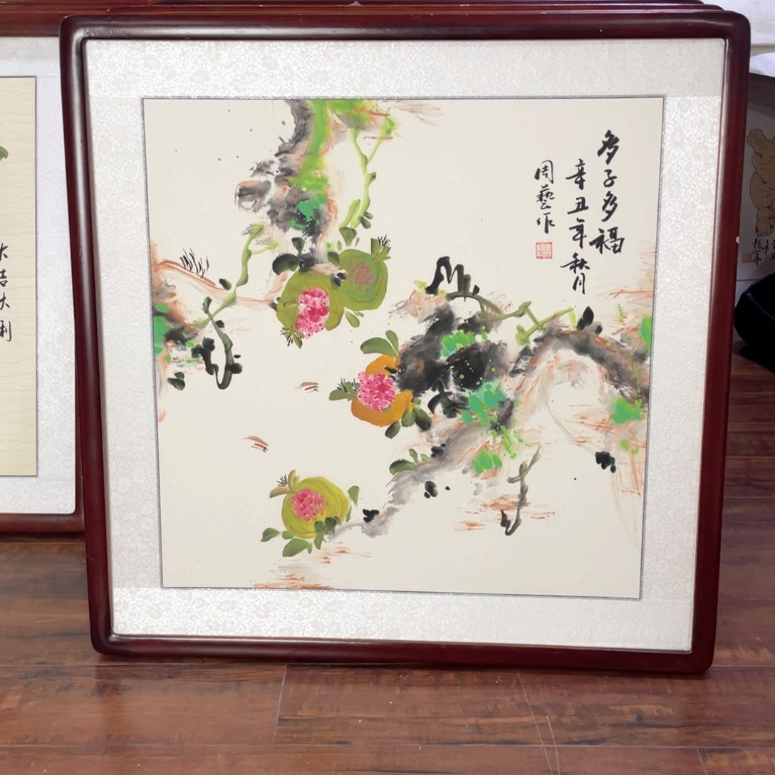 国画带框尺寸63*63厘米