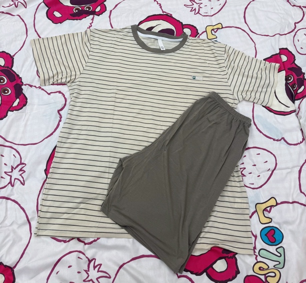 男士睡衣夏季短袖莫代尔冰丝薄款加大码休闲简约夏天男家居服套装