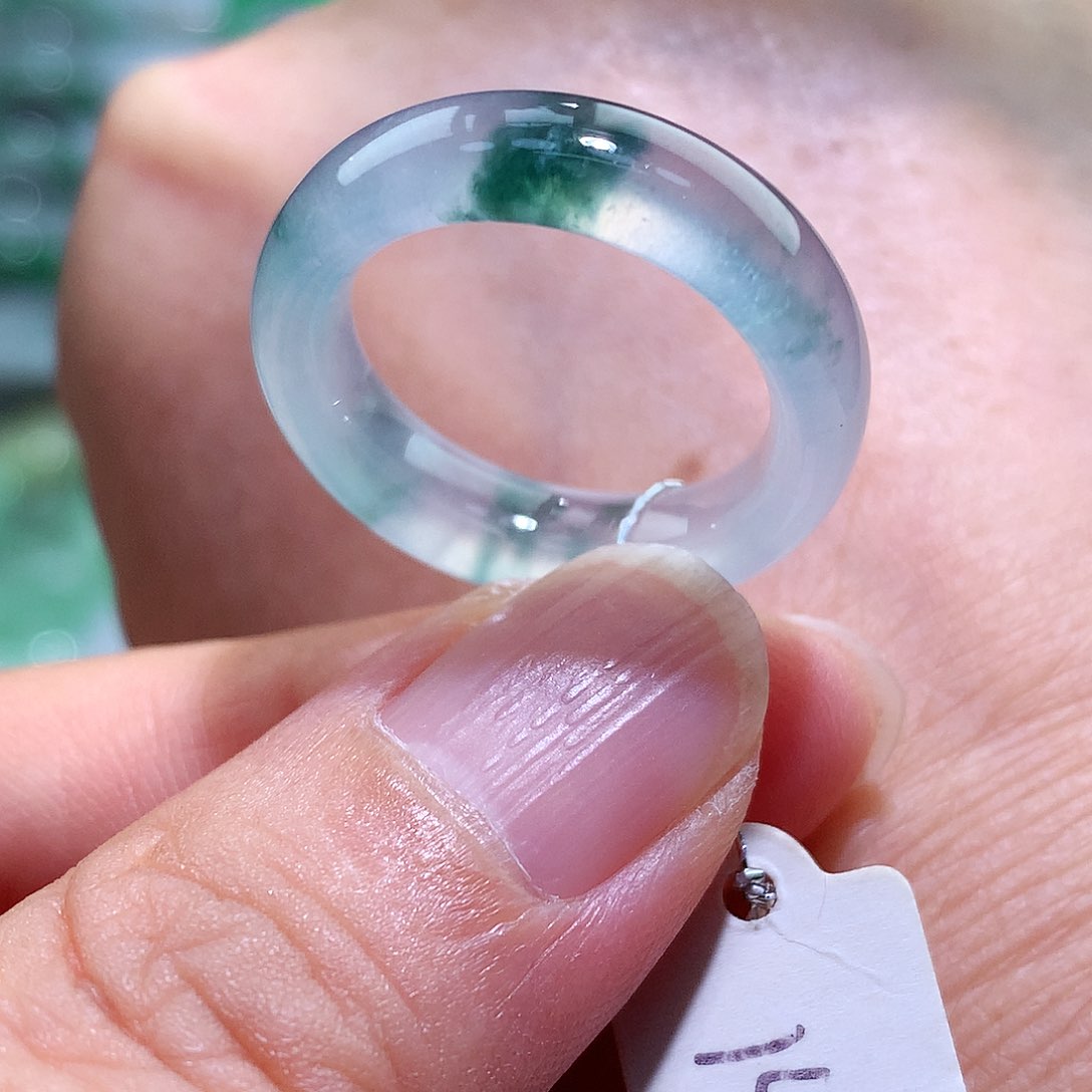 翡翠戒指未镶嵌14-15号