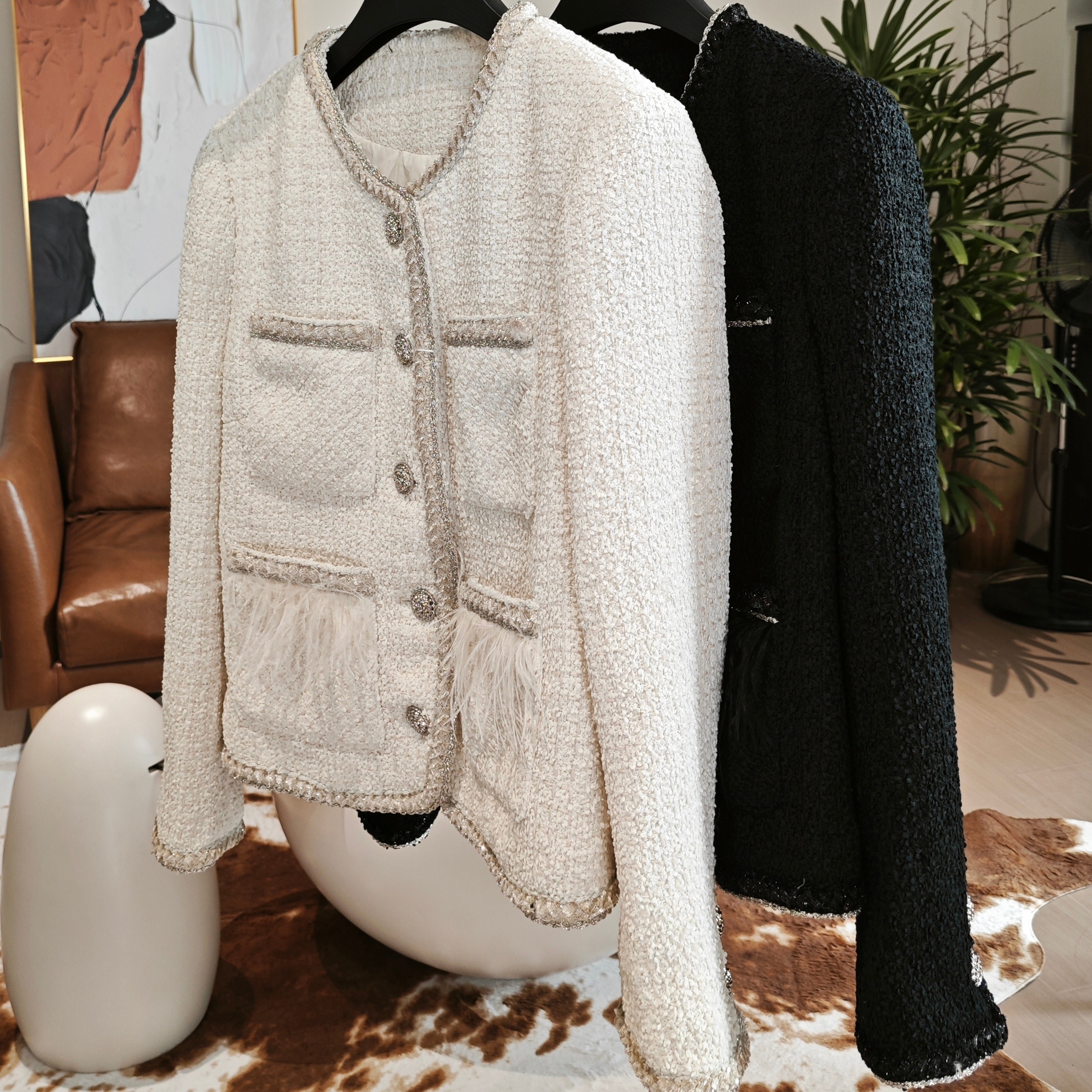 小香风鹅绒服（232276）2374