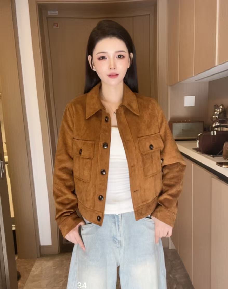 25年秋款正品纯皮夹克皮衬一体短款春秋时尚百搭修身