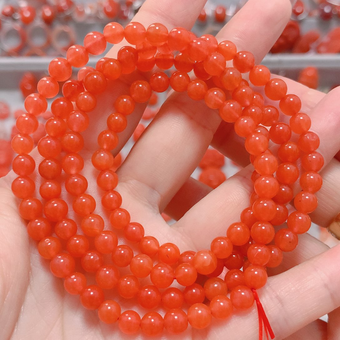 南红玛瑙手串未镶嵌