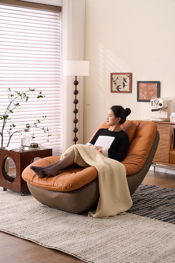 懒人沙发可躺可睡卧室小沙发躺椅榻榻米阳台休闲椅阳台沙发椅轻奢