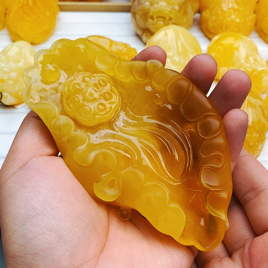 蜜蜡颈饰未镶嵌天然保真假一赔十00