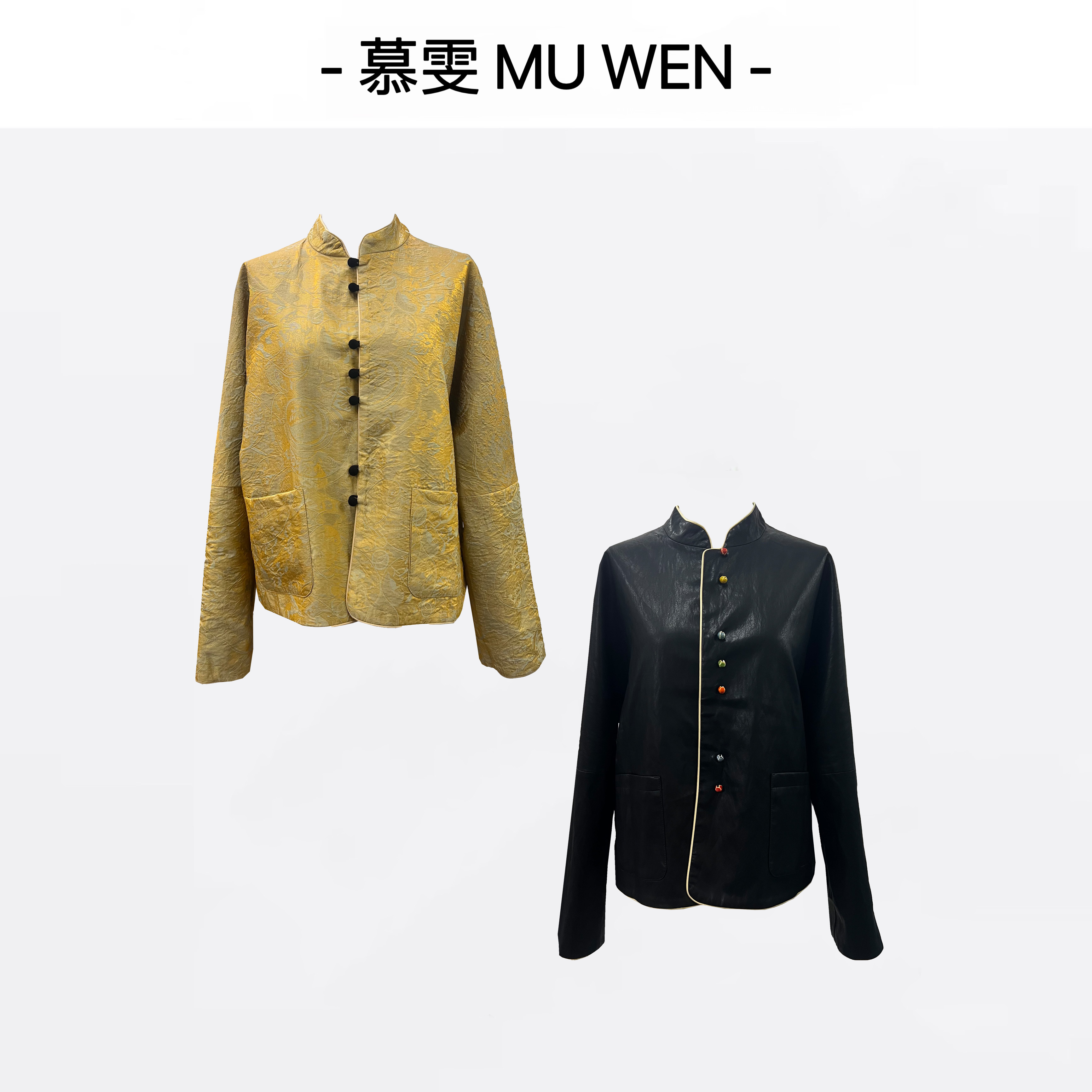 【三秋暖】新中式国风早秋两面穿皮外套上衣251466361