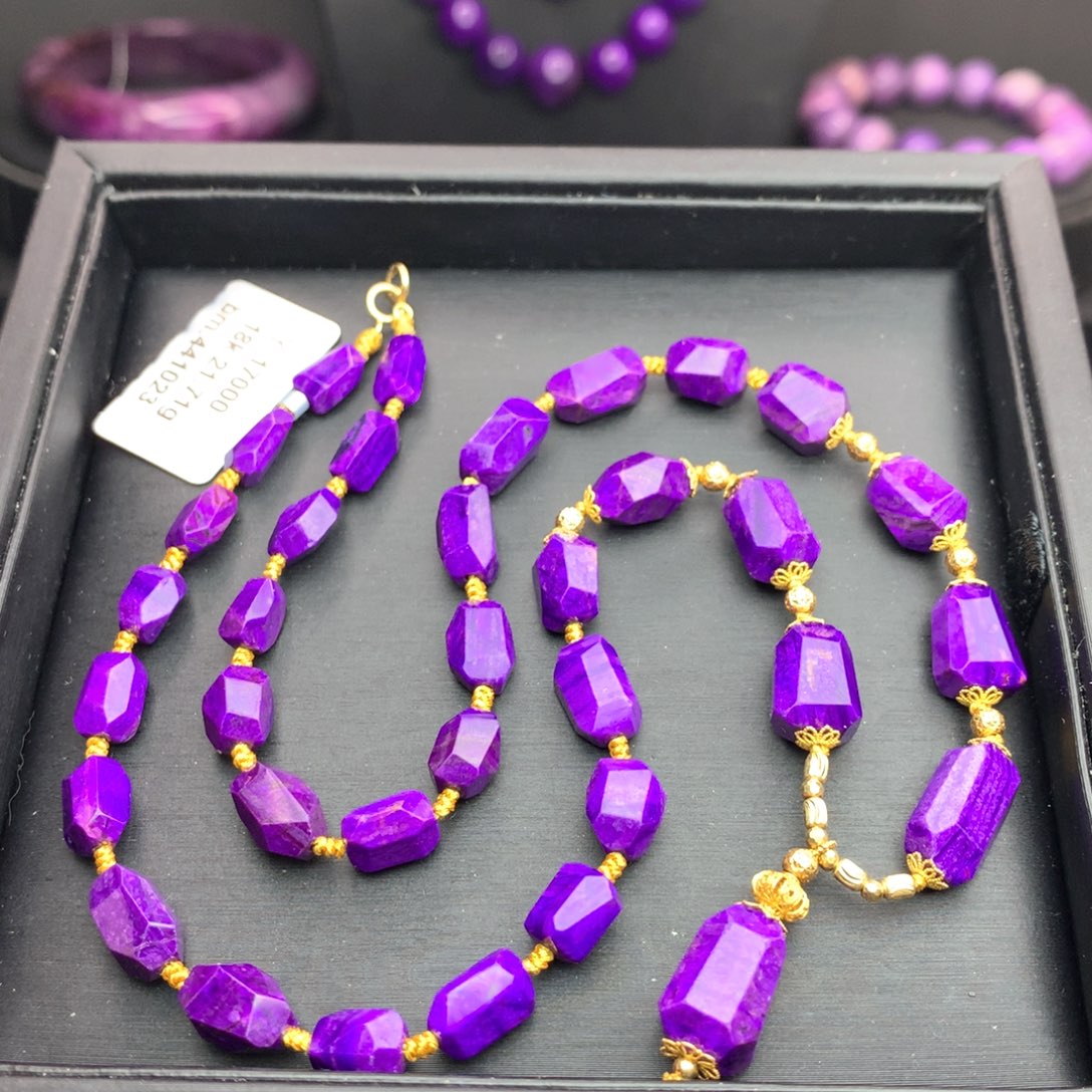 苏纪石（舒俱来）18K金镶嵌项链