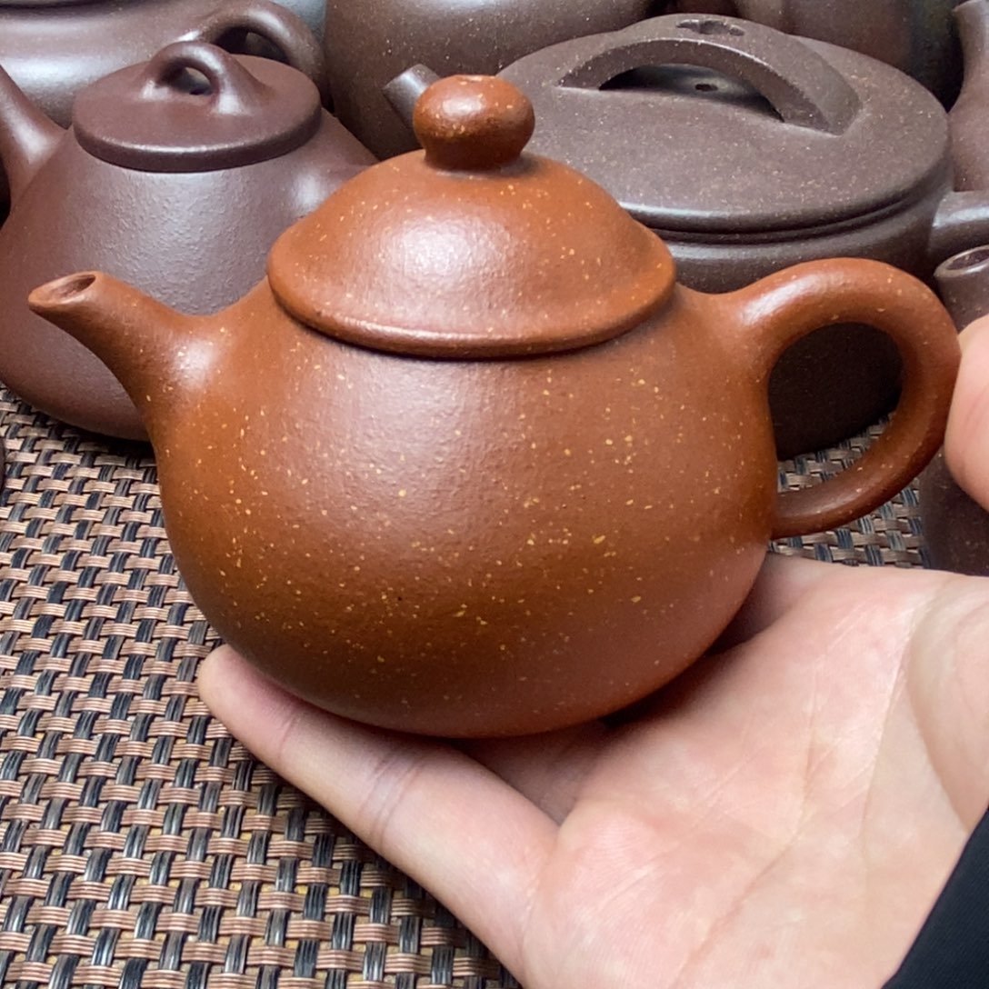 红泥茶壶嘻****哈红降坡半手工