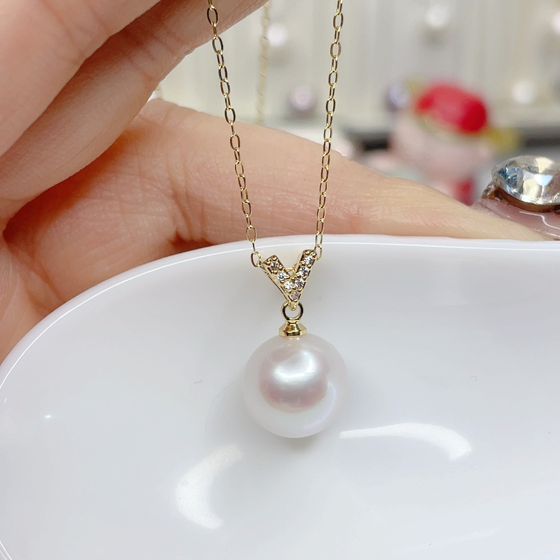 淡水珍珠吊坠(赠链)合金