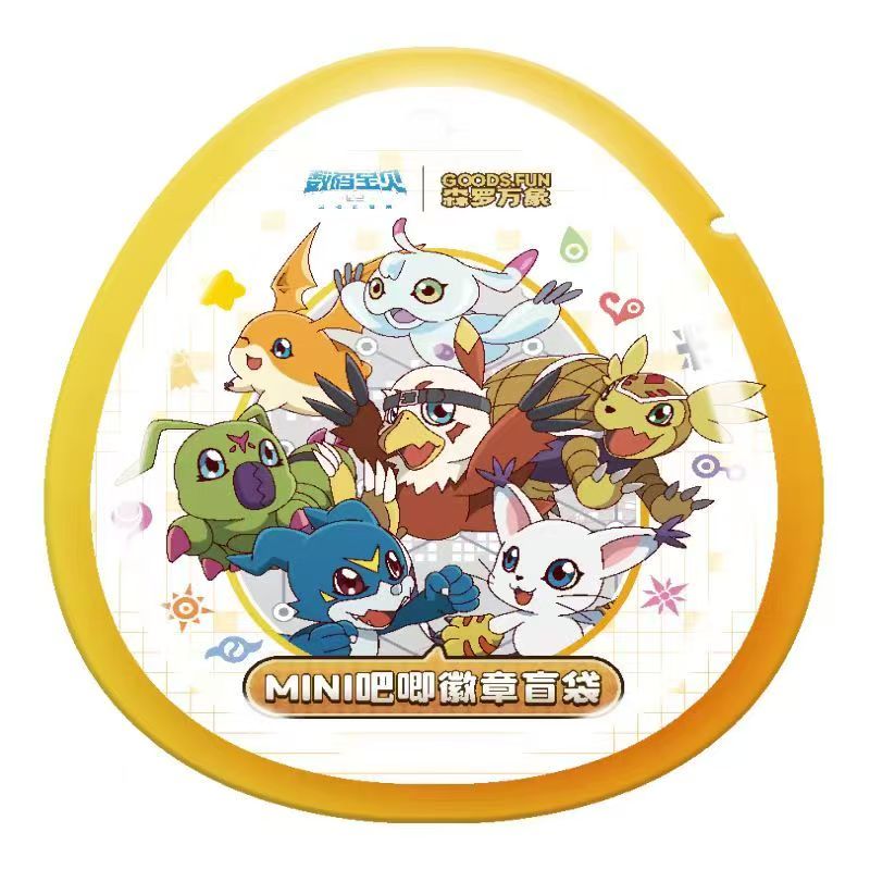 【数码宝贝02：最初的召唤】MINI吧唧徽章盲袋盲盒